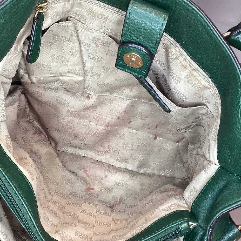 Michael Kors Bag Purse Handbag Leather Large Pebbled EW Hamilton Tote Bag HTF